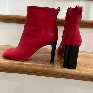 Rag and Bone High Heel Red Leather Boots – Made in Italy